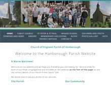 Tablet Screenshot of hanboroughparish.co.uk